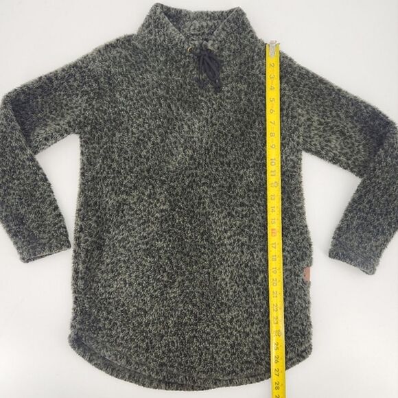 Maurices Fleece Topic Womens Extra Small XS Fleece Mock Neck Tie Fuzzy Cozycore - Picture 6 of 7